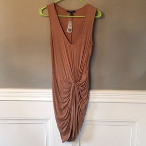 Tan mini dress